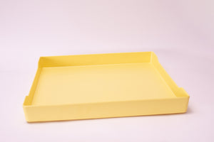 Bright Designs Melamine Matt Square Tray 
Set of 1 (L 38cm W 38cm) Yellow