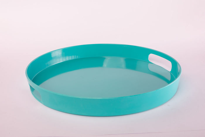 Bright Designs Melamine Round Tray 
Set of 1 (D 38cm) Teal