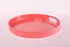 Bright Designs Melamine Round Tray 
Set of 1 (D 38cm) Coral