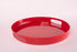 Bright Designs Melamine Round Tray 
Set of 1 (D 38cm) Red