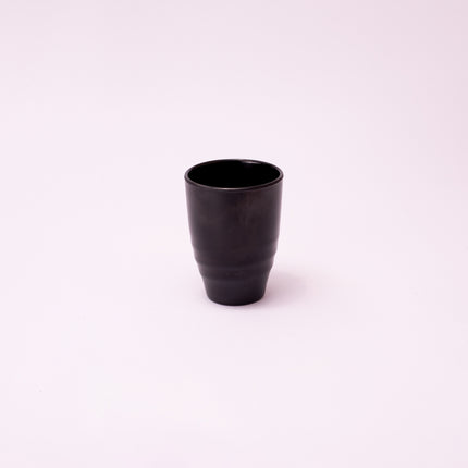 Bright Designs Melamine Cup 
Set of 6 (D 7cm H 10cm) Black