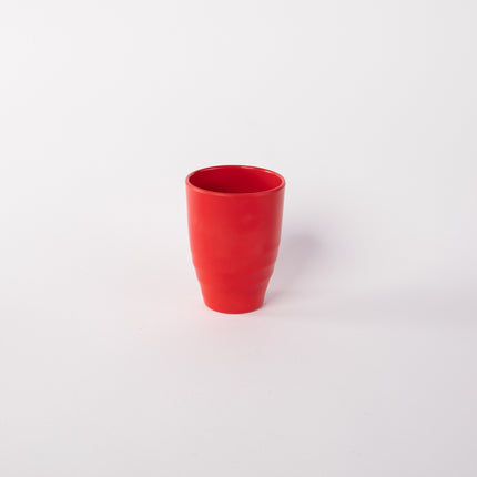 Bright Designs Melamine Cup 
Set of 6 (D 7cm H 10cm) Red