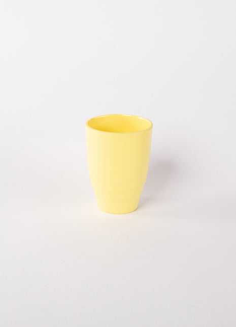 Bright Designs Melamine Cup 
Set of 6 (D 7cm H 10cm) Yellow