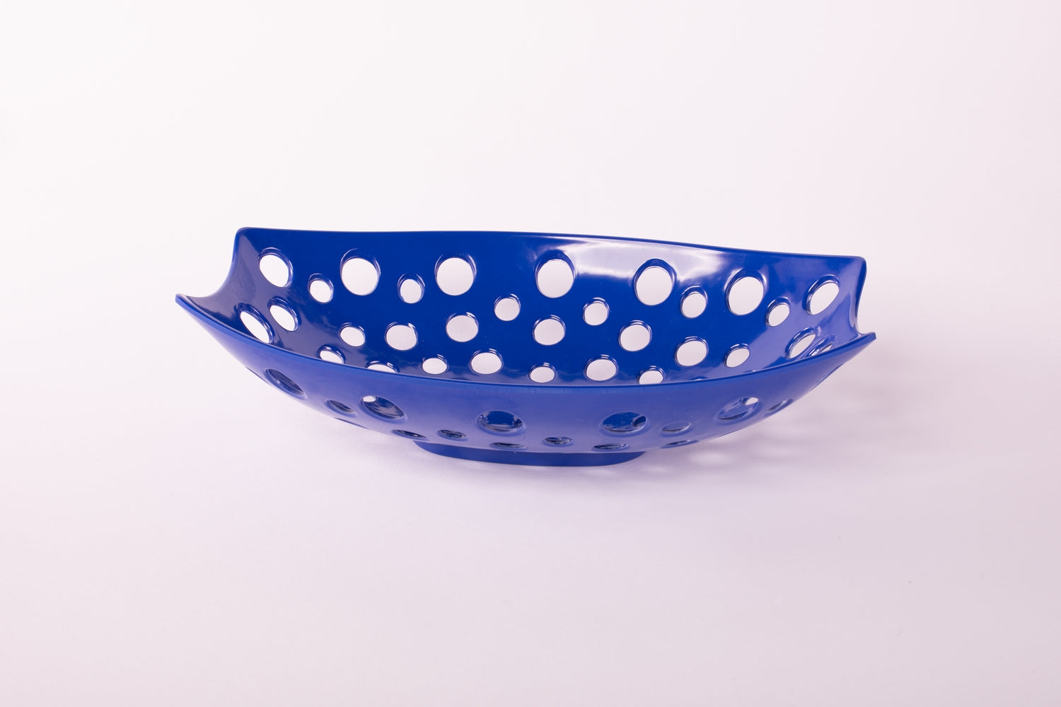 Bright Designs Melamine Fruit Basket 
Set of 1 (L 33cm W 22cm H 9cm) Royal Blue