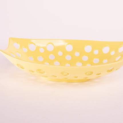Bright Designs Melamine Fruit Basket 
Set of 1 (L 33cm W 22cm H 9cm) Yellow