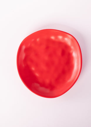 Bright Designs Melamine Matt Side Plate 
Set of 6 (16cm) Red