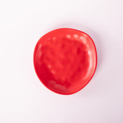 Bright Designs Melamine Matt Side Plate 
Set of 6 (16cm) Red