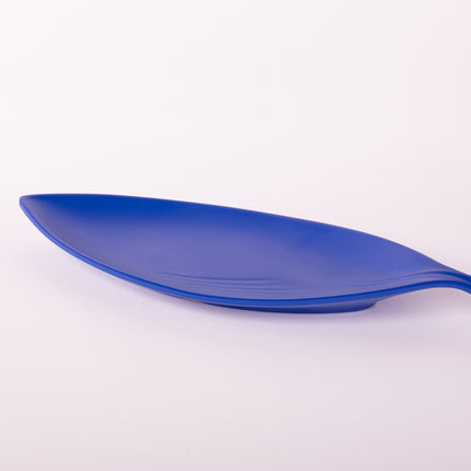 Bright Designs Melamine Matt Leaf Serving Plate 
Set of 2 (L 36cm W 15cm) Royal Blue