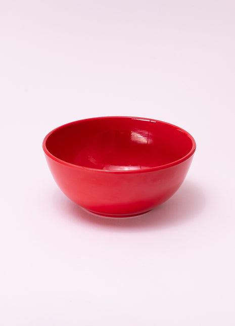 Bright Designs Melamine Bowl 
Set of 6 (D 14cm H 6cm)  Red