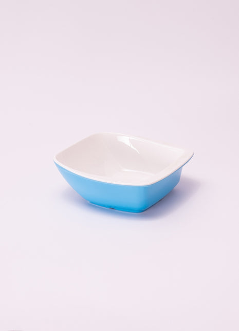 Bright Designs Melamine Bowl 
Set of 6 (L 14cm H 5cm) Double Colour Light Blue