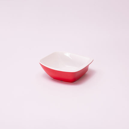 Bright Designs Melamine Bowl 
Set of 6 (L 14cm H 5cm) Double Colour Red