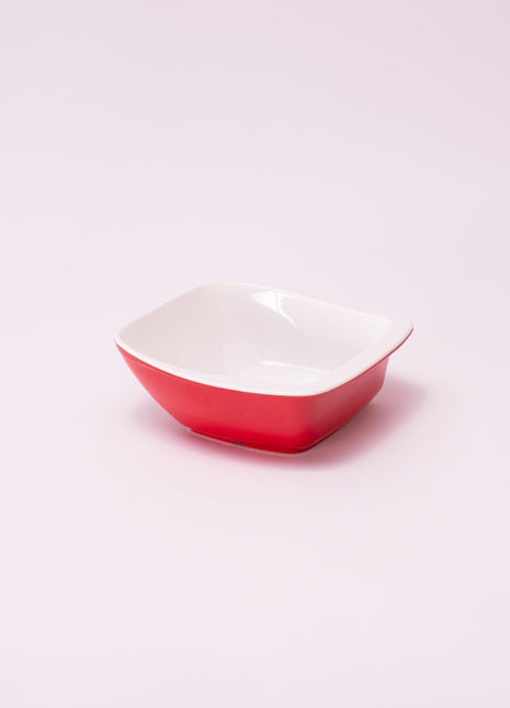 Bright Designs Melamine Bowl 
Set of 6 (L 14cm H 5cm) Double Colour Red