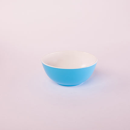 Bright Designs Melamine Bowl 
Set of 6 (D 14cm H 6cm) Double Colour Light Blue