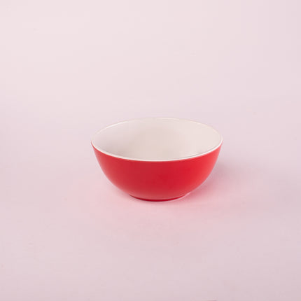 Bright Designs Melamine Bowl 
Set of 6 (D 14cm H 6cm) Double Colour Red