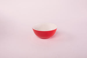 Bright Designs Melamine Bowl 
Set of 6 (D 14cm H 6cm) Double Colour Red