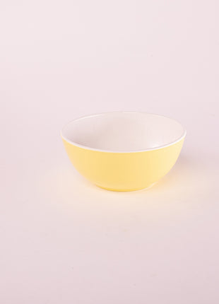 Bright Designs Melamine Bowl 
Set of 6 (D 14cm H 6cm) Double Colour Yellow