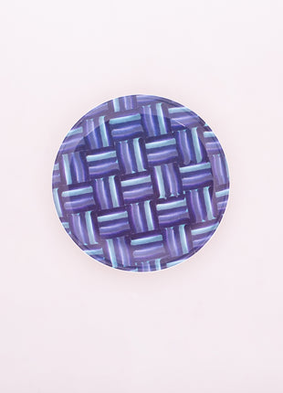 Bright Designs Melamine Small Plate 
Set of 6 (D 18cm)  bleu blanc B