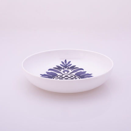 Bright Designs Melamine Deep Dish 
Set of 6 (D 22cm H 5cm) bleu blanc