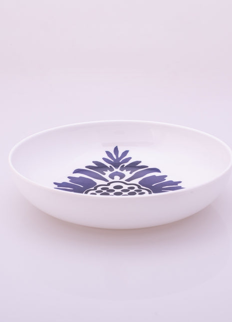 Bright Designs Melamine Deep Dish 
Set of 6 (D 22cm H 5cm) bleu blanc