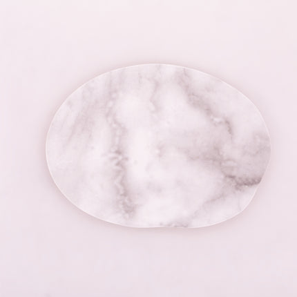Bright Designs Melamine Matt Dinner Plate 
Set of 6 (30cm) white Marble