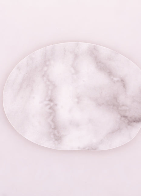 Bright Designs Melamine Matt Dinner Plate 
Set of 6 (30cm) white Marble