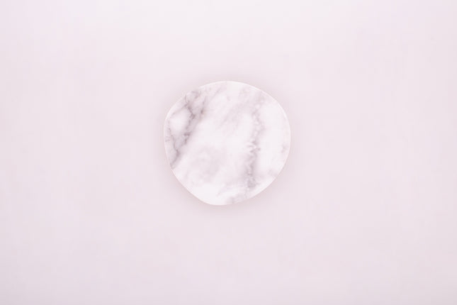 Bright Designs Melamine Matt Side Plate 
Set of 6 (16cm) white Marble