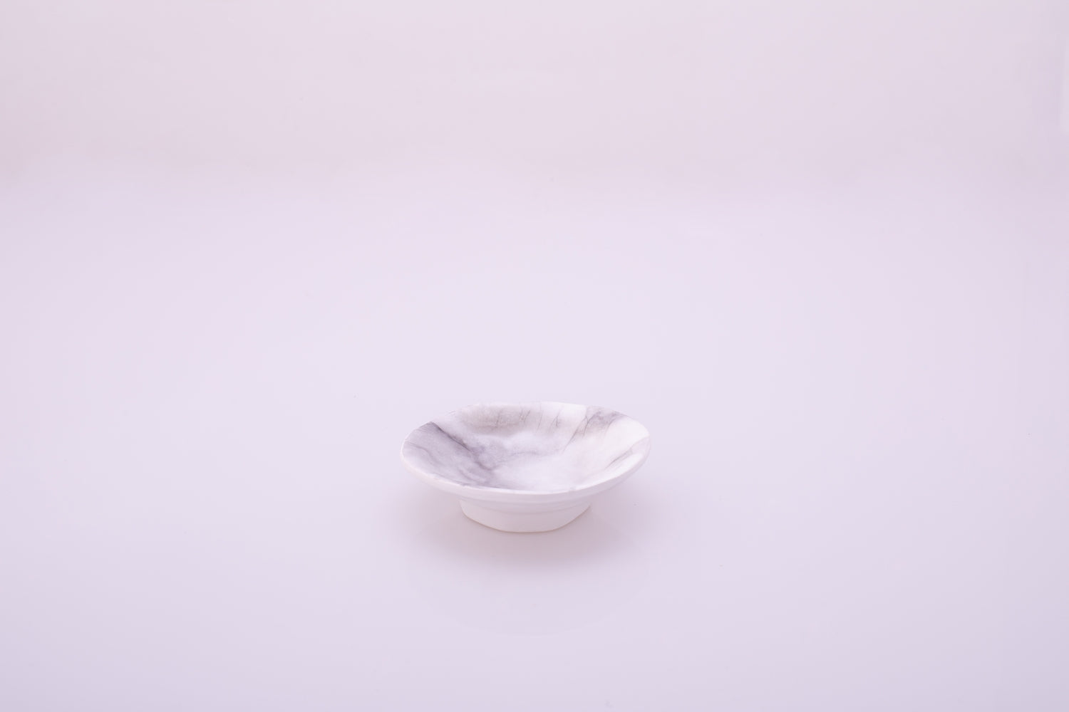 Bright Designs Melamine Matt Dip Bowl 
Set of 2 (10cm) white Marble