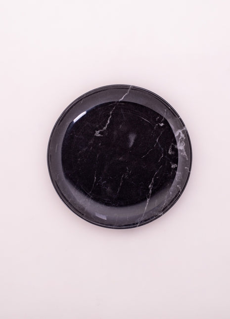 Bright Designs Melamine Small Plate
Set of 6 (D 18cm)  black Marble