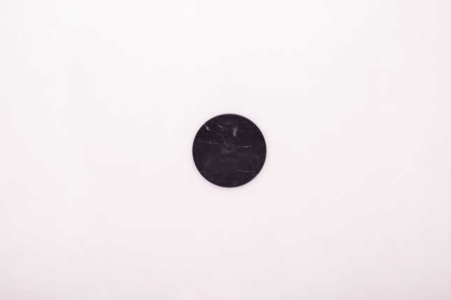 Bright Designs Melamine Coaster 
Set of 10 (D 10cm) Black Marble