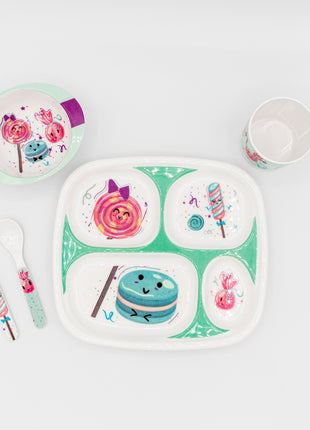Bright Designs Kids 5 pieces Melamine Set Candy K5