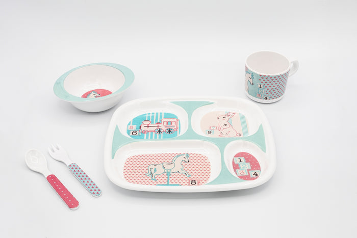 Bright Designs Kids 5 pieces Melamine Set Toys  K7