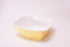 Bright Designs Melamine Serving Bowl with Serving Spoon and Fork 
Set of 1 (L 26cm W 26cm H 9cm) Double Colour Yellow