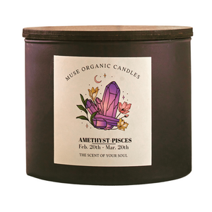 MUSE ORGANIC CANDLES PISCES- AMETHYST (380 g)