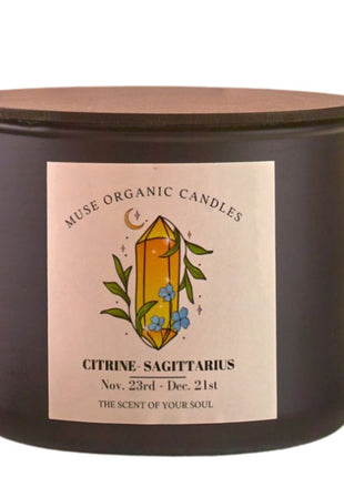 MUSE ORGANIC CANDLES SAGITTARIUS - CITRINE (380 g)
