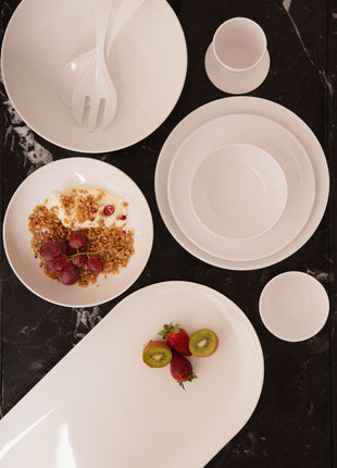 Bright Designs Melamine Bowl 
Set of 6 (D 14cm H 6cm)  White