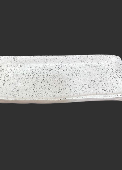 Pottery Rectangular Granulated Matt Serving Platter