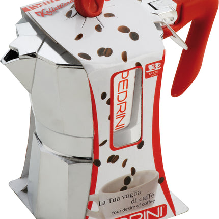 Pedrini Coffee Maker Aluminium Silver