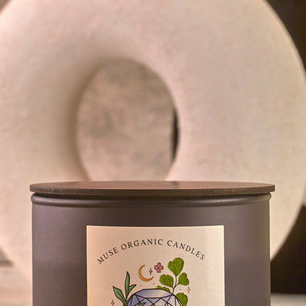 MUSE ORGANIC CANDLES VIRGO - CLEAR QUARTZ (380 g)