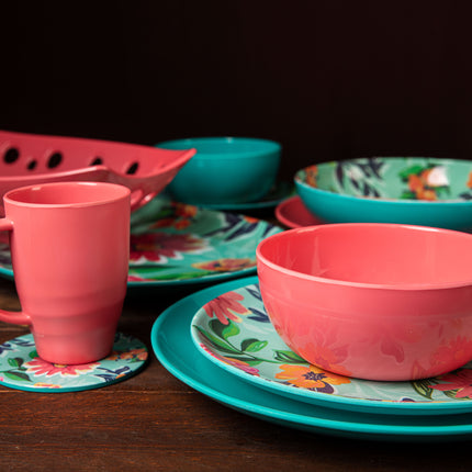 Bright Designs Melamine Bowl 
Set of 6 (D 14cm H 6cm)  Coral