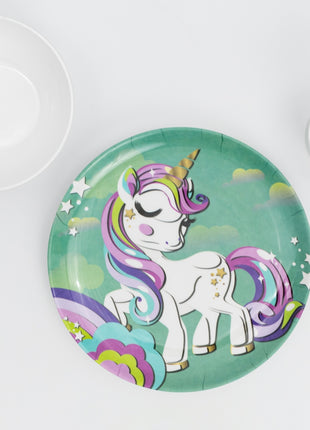 Bright Designs Kids 3 pieces Melamine Set Unicorn K4