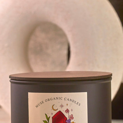 MUSE ORGANIC CANDLES LEO - GARNET (380 g)