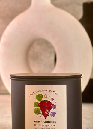 MUSE ORGANIC CANDLES CAPRICON - RUBY (380 g)