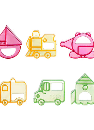 Gondol Vehicles Biscuit Moulds - 6 pcs