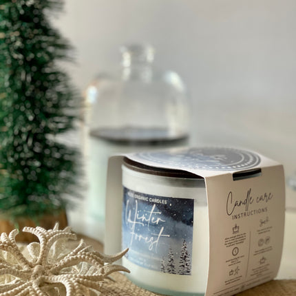 Muse Organic Candles Winter Forest Candle (Sandler, Amber and Jasmine) (380 g)