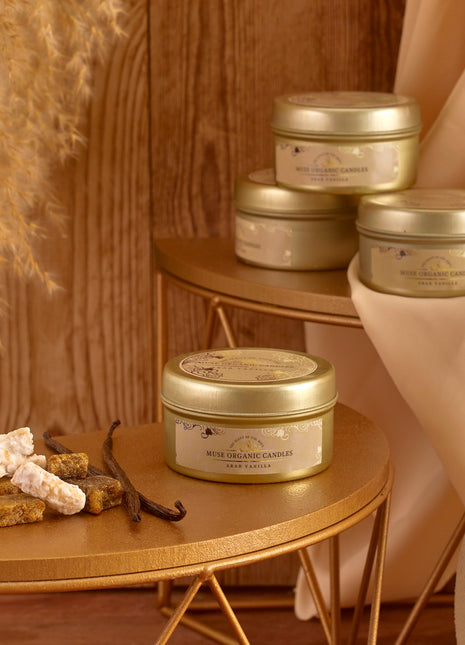 Muse Organic Candles Arab Vanilla Tin (Travel Size)