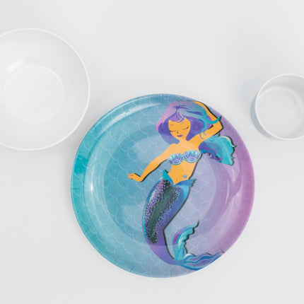 Bright Designs Kids 3 pieces  Melamine Set Mermaid K3