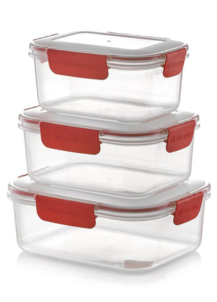 M-Design Fresco Food Container Set - 1100ml, 1600ml & 2100ml