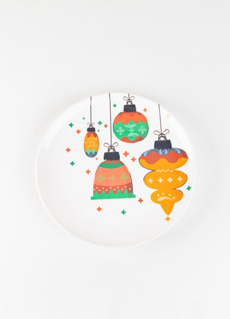 Bright Designs Melamine Dinner Plate (D 26cm)  Ornaments