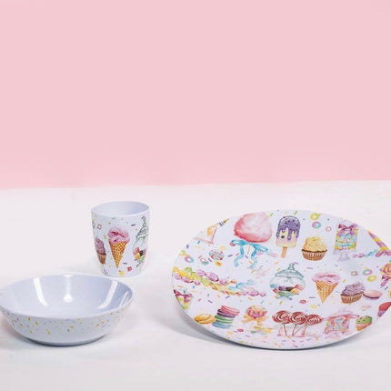 Kids Melamine Set (3 Pcs) Candy