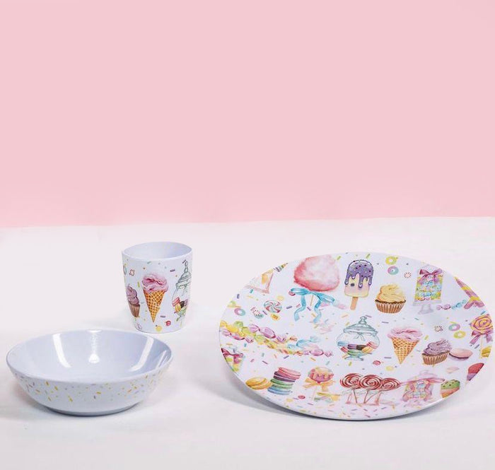 Kids Melamine Set (3 Pcs) Candy